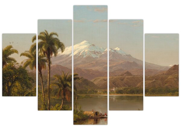 Tablou - Frederic Edwin Church, Tamaca Palms, reproducere (150x105 cm)