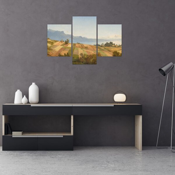 Tablou - Alexandre Calame, Swiss Landscape, reproducere (90x60 cm)