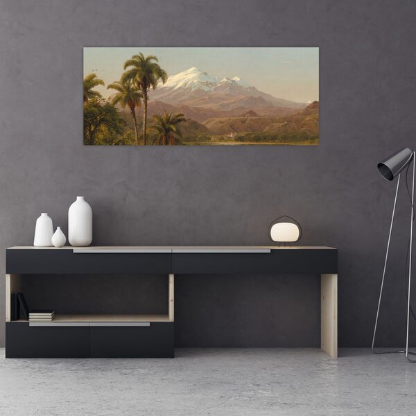 Tablou - Frederic Edwin Church, Tamaca Palms, reproducere (120x50 cm)
