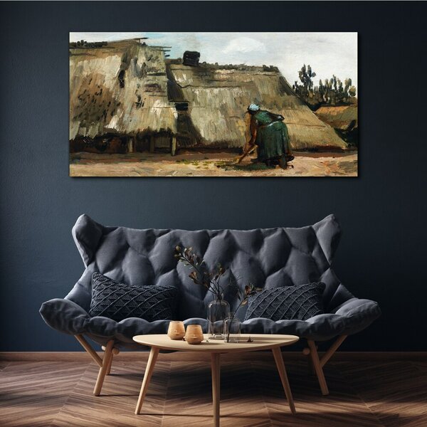 Tablou canvas Desen case de sat