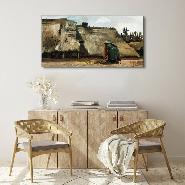 Tablou canvas Desen case de sat