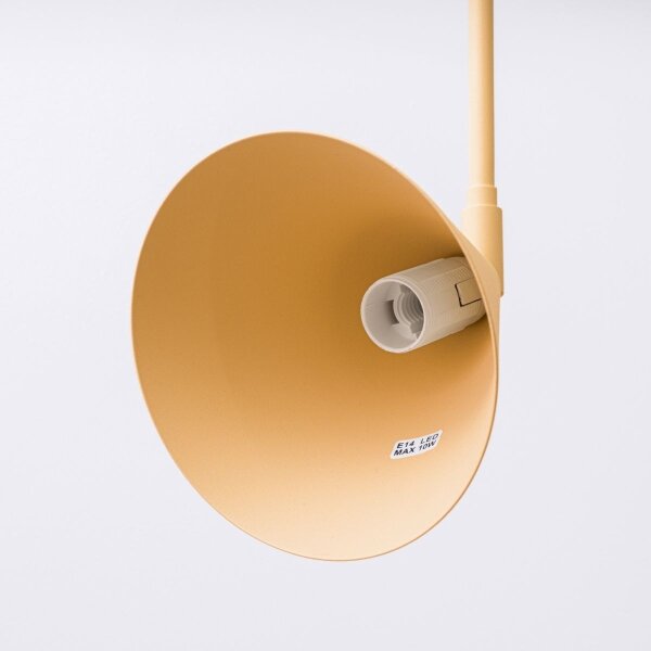 Lampă de perete Sollux SL.1698 NOX 1xE14/10W/230V auriu