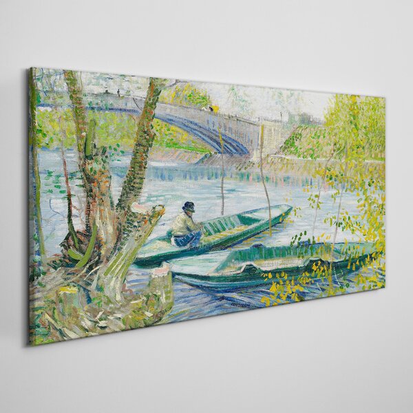 Tablou canvas Pescuit Primavara Van Gogh