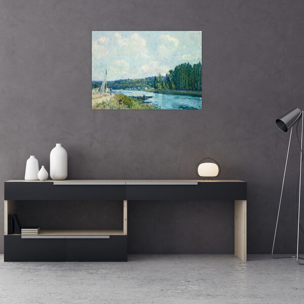 Tablou - Alfred Sisley, The Banks of the Oise, reproducere (70x50 cm)