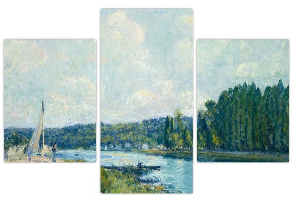 Tablou - Alfred Sisley, The Banks of the Oise, reproducere (90x60 cm)