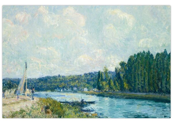 Tablou - Alfred Sisley, The Banks of the Oise, reproducere (90x60 cm)