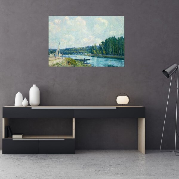 Tablou - Alfred Sisley, The Banks of the Oise, reproducere (90x60 cm)