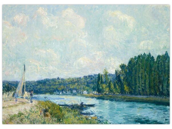 Tablou - Alfred Sisley, The Banks of the Oise, reproducere (70x50 cm)