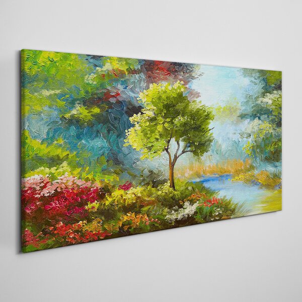 Tablou canvas Flori abstracte pădure Natura