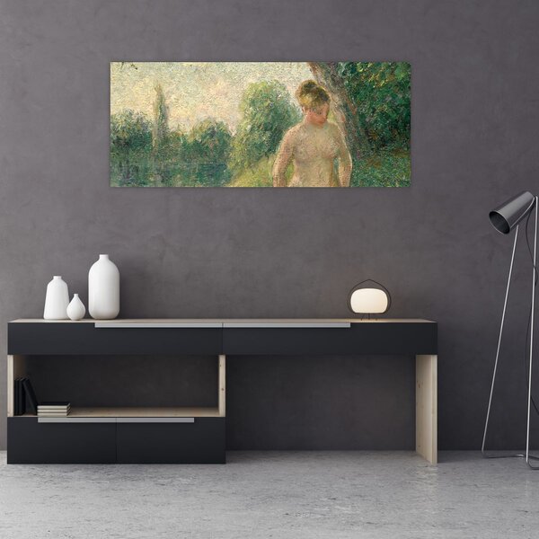 Tablou - Camille Pissarro, The Bather, reproducere (120x50 cm)