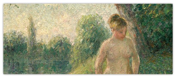 Tablou - Camille Pissarro, The Bather, reproducere (120x50 cm)