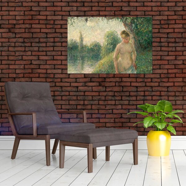 Tablou - Camille Pissarro, The Bather, reproducere (90x60 cm)