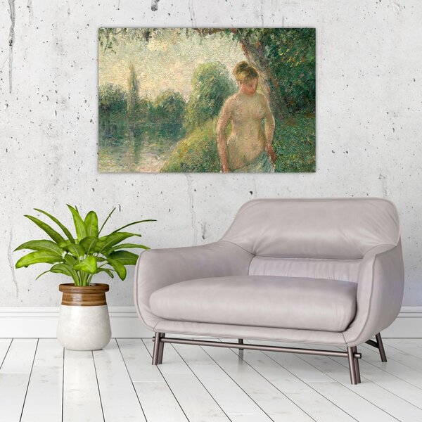 Tablou - Camille Pissarro, The Bather, reproducere (90x60 cm)