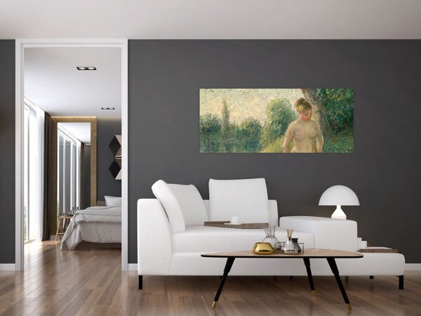 Tablou - Camille Pissarro, The Bather, reproducere (120x50 cm)