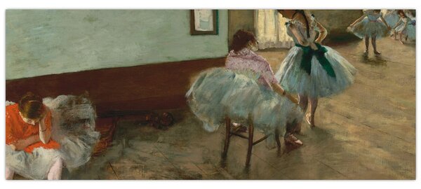 Tablou - Edgar Degas, The Dance Lesson, reproducere (120x50 cm)