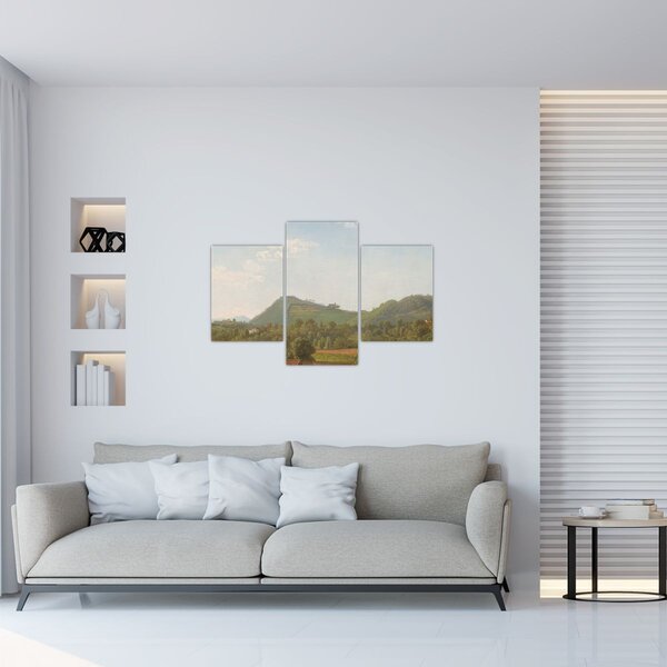 Tablou - Simon Denis, View Near Naples, reproducere (90x60 cm)