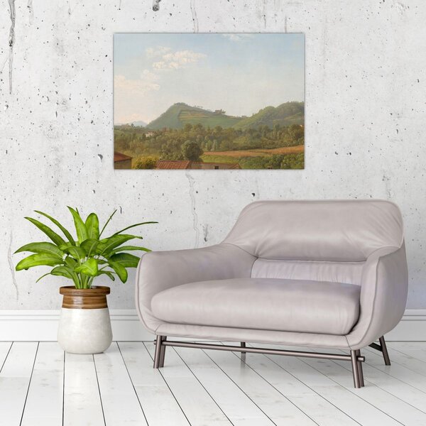 Tablou - Simon Denis, View Near Naples, reproducere (70x50 cm)