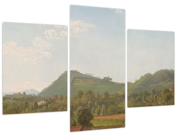 Tablou - Simon Denis, View Near Naples, reproducere (90x60 cm)