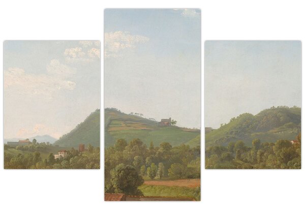 Tablou - Simon Denis, View Near Naples, reproducere (90x60 cm)