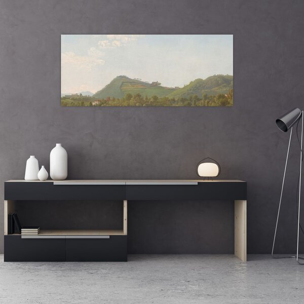 Tablou - Simon Denis, View Near Naples, reproducere (120x50 cm)