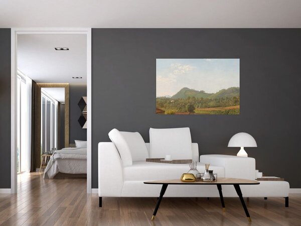 Tablou - Simon Denis, View Near Naples, reproducere (90x60 cm)