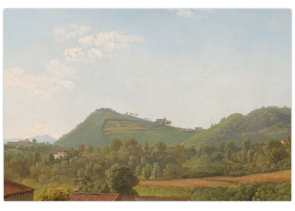 Tablou - Simon Denis, View Near Naples, reproducere (90x60 cm)