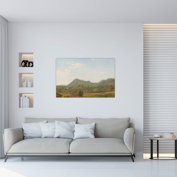 Tablou - Simon Denis, View Near Naples, reproducere (90x60 cm)