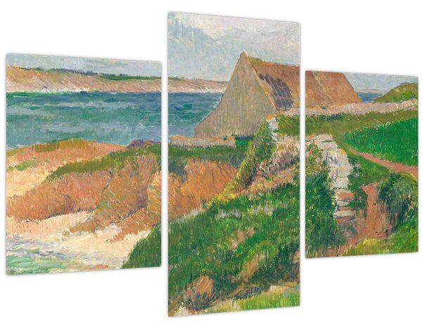 Tablou - Henri Moret, The Island of Raguenez, Brittany, reproducere (90x60 cm)