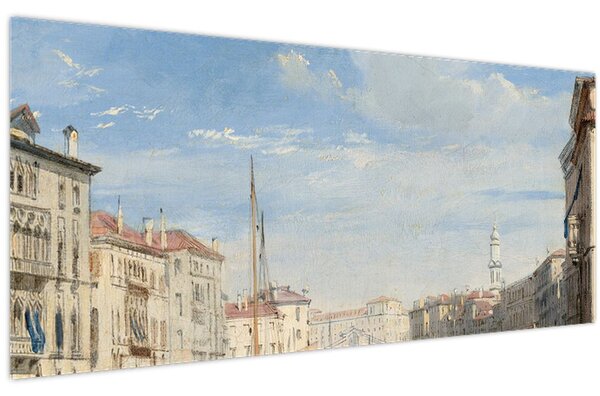 Tablou - Richard Parkes Bonington, The Grand Canal, reproducere (120x50 cm)
