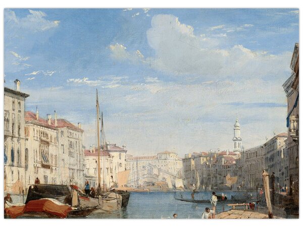 Tablou - Richard Parkes Bonington, The Grand Canal, reproducere (70x50 cm)
