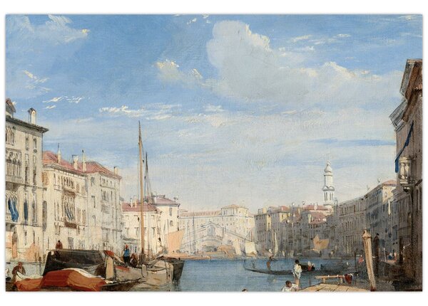 Tablou - Richard Parkes Bonington, The Grand Canal, reproducere (90x60 cm)