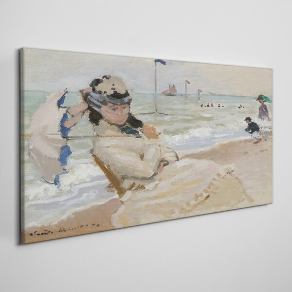 Tablou canvas Plaja Camille Trouville Monet