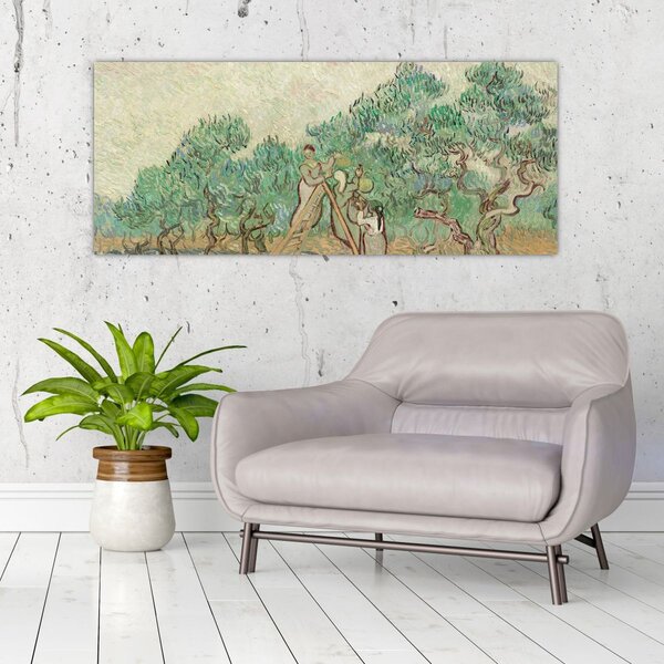 Tablou - Vincent van Gogh, The Olive Orchard, reproducere (120x50 cm)