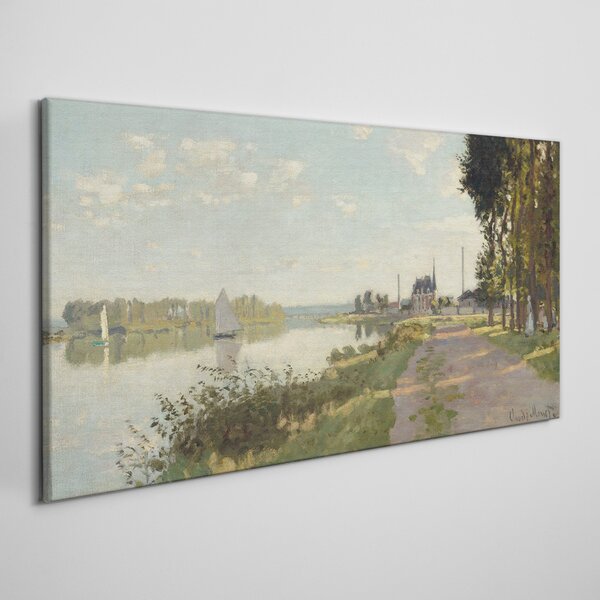 Tablou pe panza Promenada la Argenteuil Monet