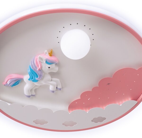 Brilagi - Plafonieră LED reglabilă pentru copii UNICORN/68W/230V 3000-6000K + telecomandă