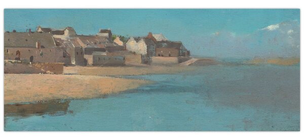Tablou - Odilon Redon, Village by the Sea in Brittany, reproducere (120x50 cm)