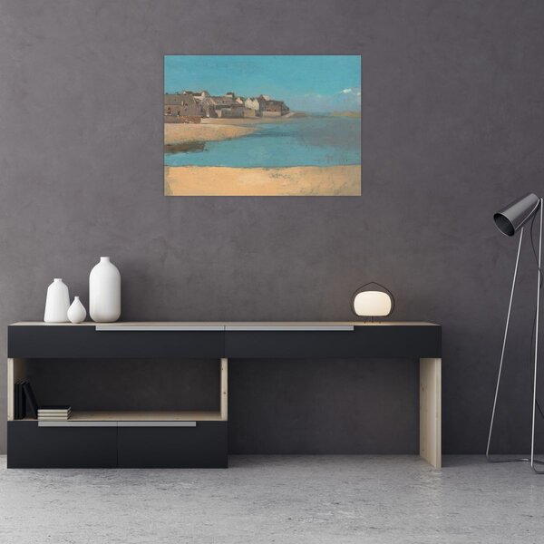 Tablou - Odilon Redon, Village by the Sea in Brittany, reproducere (70x50 cm)