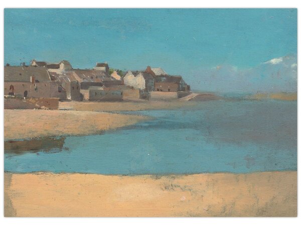Tablou - Odilon Redon, Village by the Sea in Brittany, reproducere (70x50 cm)