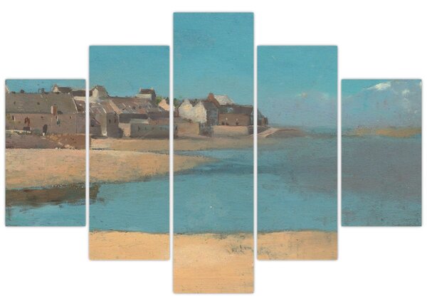 Tablou - Odilon Redon, Village by the Sea in Brittany, reproducere (150x105 cm)