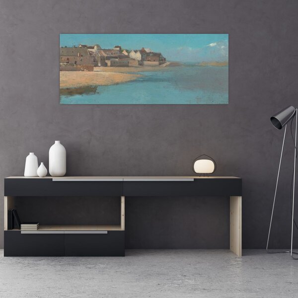 Tablou - Odilon Redon, Village by the Sea in Brittany, reproducere (120x50 cm)