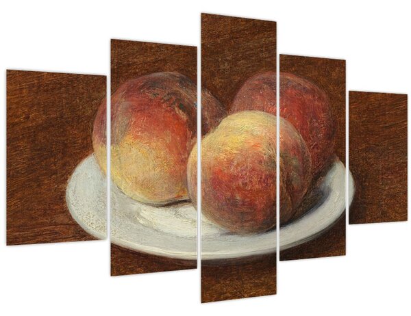 Tablou - Henri Fantin-Latour, Three Peaches on a Plate, reproducere (150x105 cm)