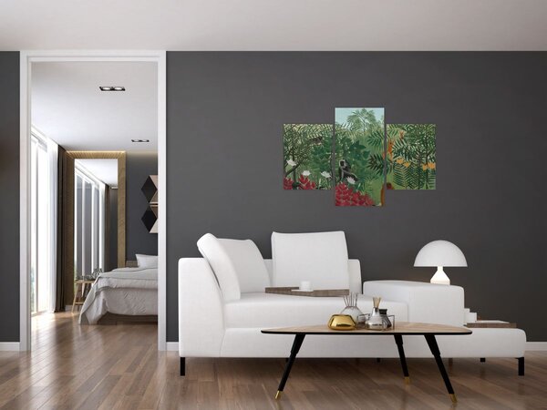 Tablou - Henri Rousseau, Tropical Forest with Monkeys, reproducere (90x60 cm)