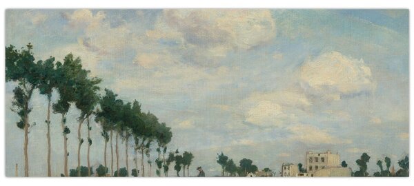 Tablou - Johan Barthold Jongkind, The Towpath, reproducere (120x50 cm)