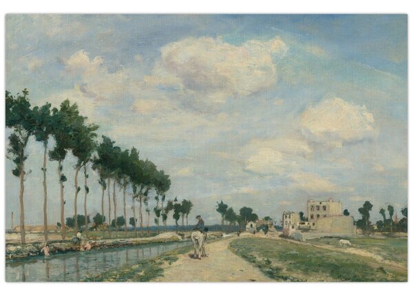 Tablou - Johan Barthold Jongkind, The Towpath, reproducere (90x60 cm)