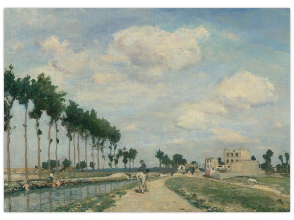 Tablou - Johan Barthold Jongkind, The Towpath, reproducere (70x50 cm)