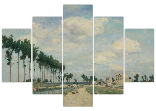 Tablou - Johan Barthold Jongkind, The Towpath, reproducere (150x105 cm)