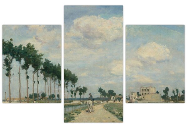 Tablou - Johan Barthold Jongkind, The Towpath, reproducere (90x60 cm)