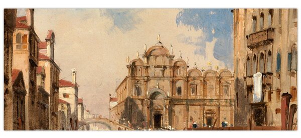 Tablou - Jules-Romain Joyant, The Scuola di San Marco, Venice, reproducere (120x50 cm)