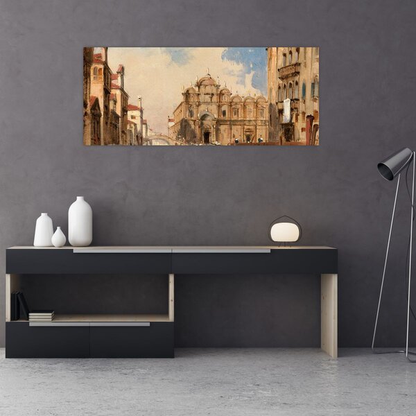 Tablou - Jules-Romain Joyant, The Scuola di San Marco, Venice, reproducere (120x50 cm)