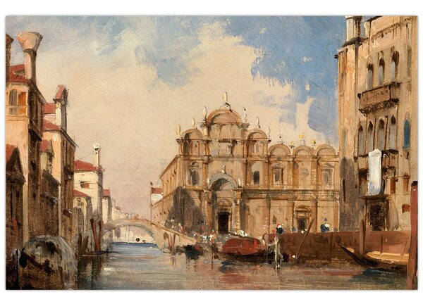 Tablou - Jules-Romain Joyant, The Scuola di San Marco, Venice, reproducere (90x60 cm)